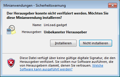 Beschreibung: D:\Projekte\LinLoad.gadget\Documentation\Screenshots\Screen3.PNG